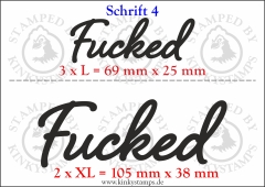 Temporäres Klebetattoo „Fucked“
