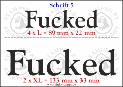 Temporäres Klebetattoo „Fucked“