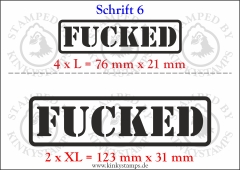 Temporäres Klebetattoo „Fucked“