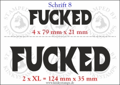 Temporäres Klebetattoo „Fucked“