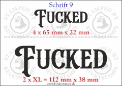 Temporäres Klebetattoo „Fucked“
