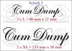 Temporäres Klebetattoo „Cum Dump“