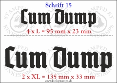 Temporäres Klebetattoo „Cum Dump“