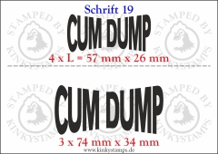 Temporäres Klebetattoo „Cum Dump“