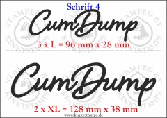 Temporäres Klebetattoo „Cum Dump“