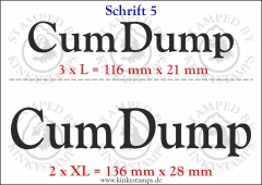 Temporäres Klebetattoo „Cum Dump“