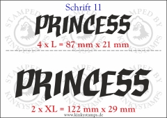 Temporäres Klebetattoo „Princess“