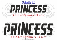 Temporäres Klebetattoo „Princess“