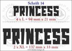 Temporäres Klebetattoo „Princess“