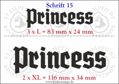 Temporäres Klebetattoo „Princess“