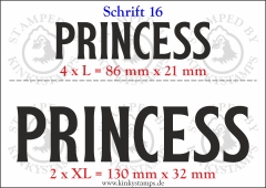 Temporäres Klebetattoo „Princess“