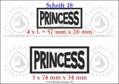 Temporäres Klebetattoo „Princess“