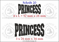 Temporäres Klebetattoo „Princess“