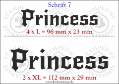 Temporäres Klebetattoo „Princess“