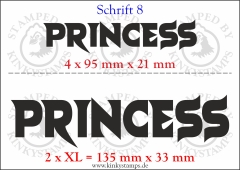 Temporäres Klebetattoo „Princess“
