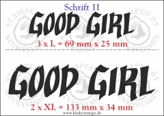 Temporäres Klebetattoo „good girl“