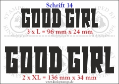 Temporäres Klebetattoo „good girl“