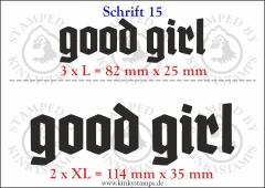 Temporäres Klebetattoo „good girl“