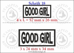 Temporäres Klebetattoo „good girl“