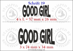 Temporäres Klebetattoo „good girl“