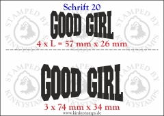 Temporäres Klebetattoo „good girl“