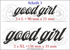 Temporäres Klebetattoo „good girl“