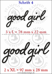 Temporäres Klebetattoo „good girl“