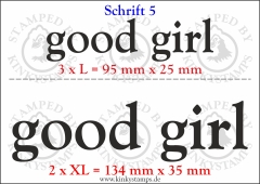 Temporäres Klebetattoo „good girl“