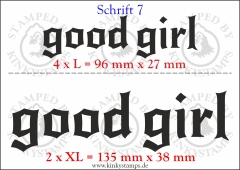 Temporäres Klebetattoo „good girl“