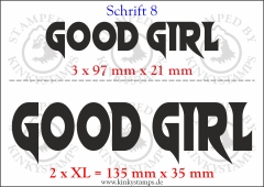 Temporäres Klebetattoo „good girl“