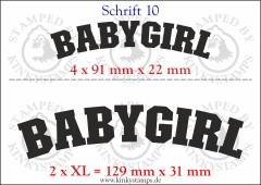 Temporäres Klebetattoo „Babygirl“