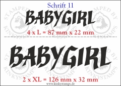 Temporäres Klebetattoo „Babygirl“
