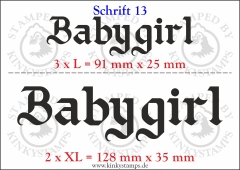 Temporäres Klebetattoo „Babygirl“