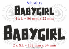 Temporäres Klebetattoo „Babygirl“