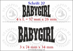 Temporäres Klebetattoo „Babygirl“