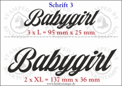 Temporäres Klebetattoo „Babygirl“
