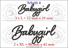 Temporäres Klebetattoo „Babygirl“