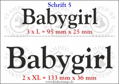 Temporäres Klebetattoo „Babygirl“