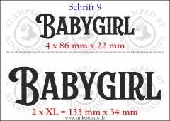 Temporäres Klebetattoo „Babygirl“