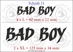 Temporäres Klebetattoo „Bad Boy“