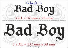 Temporäres Klebetattoo „Bad Boy“