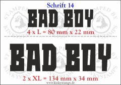 Temporäres Klebetattoo „Bad Boy“