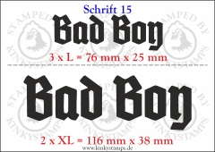 Temporäres Klebetattoo „Bad Boy“