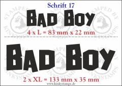 Temporäres Klebetattoo „Bad Boy“