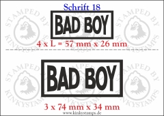 Temporäres Klebetattoo „Bad Boy“