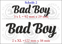 Temporäres Klebetattoo „Bad Boy“