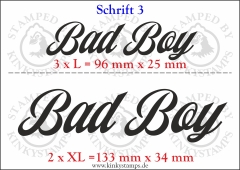 Temporäres Klebetattoo „Bad Boy“
