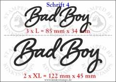 Temporäres Klebetattoo „Bad Boy“