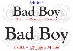 Temporäres Klebetattoo „Bad Boy“