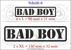 Temporäres Klebetattoo „Bad Boy“
